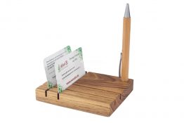 Visitenkartenständer aus Holz